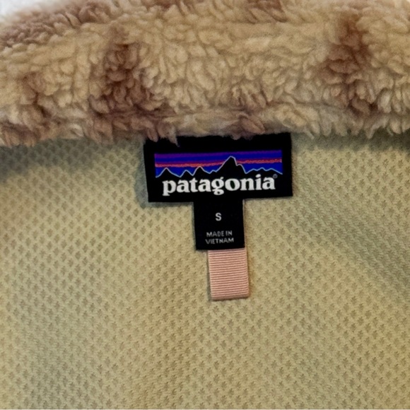Patagonia Classic Retro-X Fleece Vest Small Sherpa Windproof Cream Tan - Picture 8 of 9